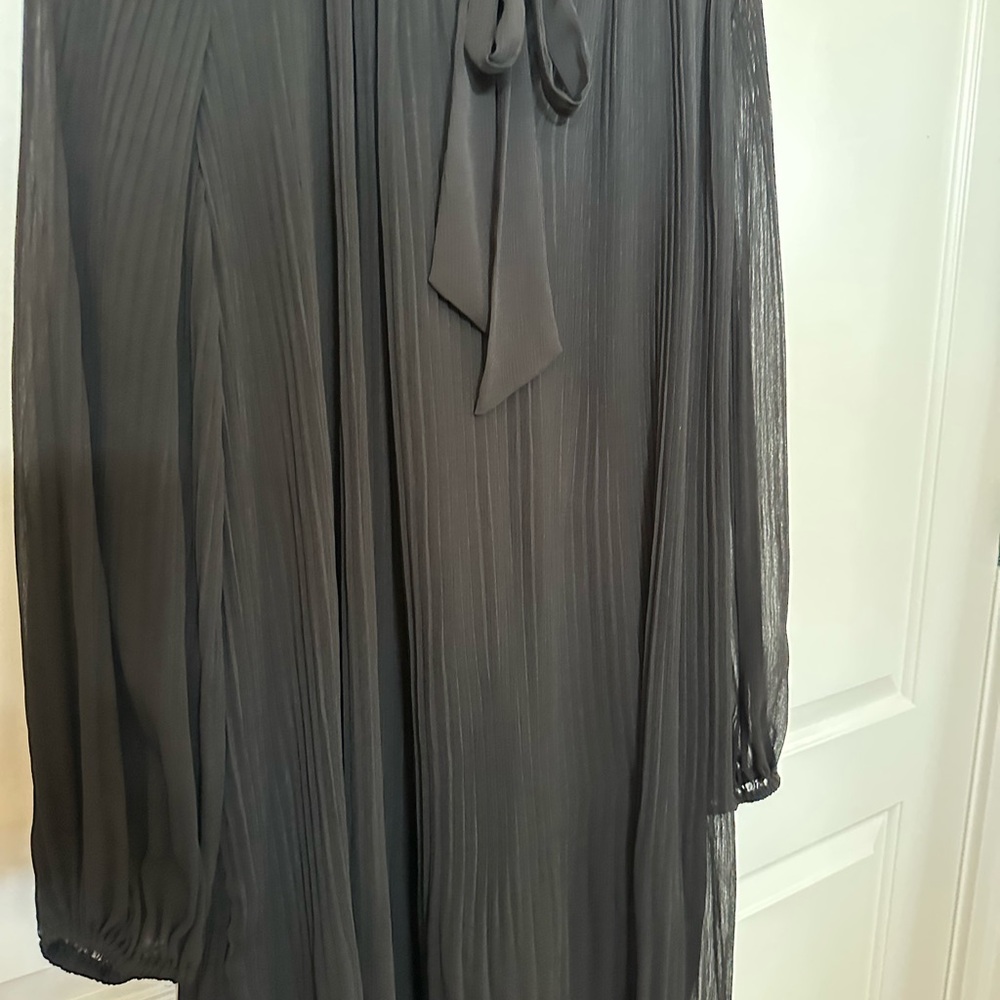 DKNY Black pleated dress